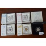 Five Royal Mint Boxed Beatrix Potter Silver Proof