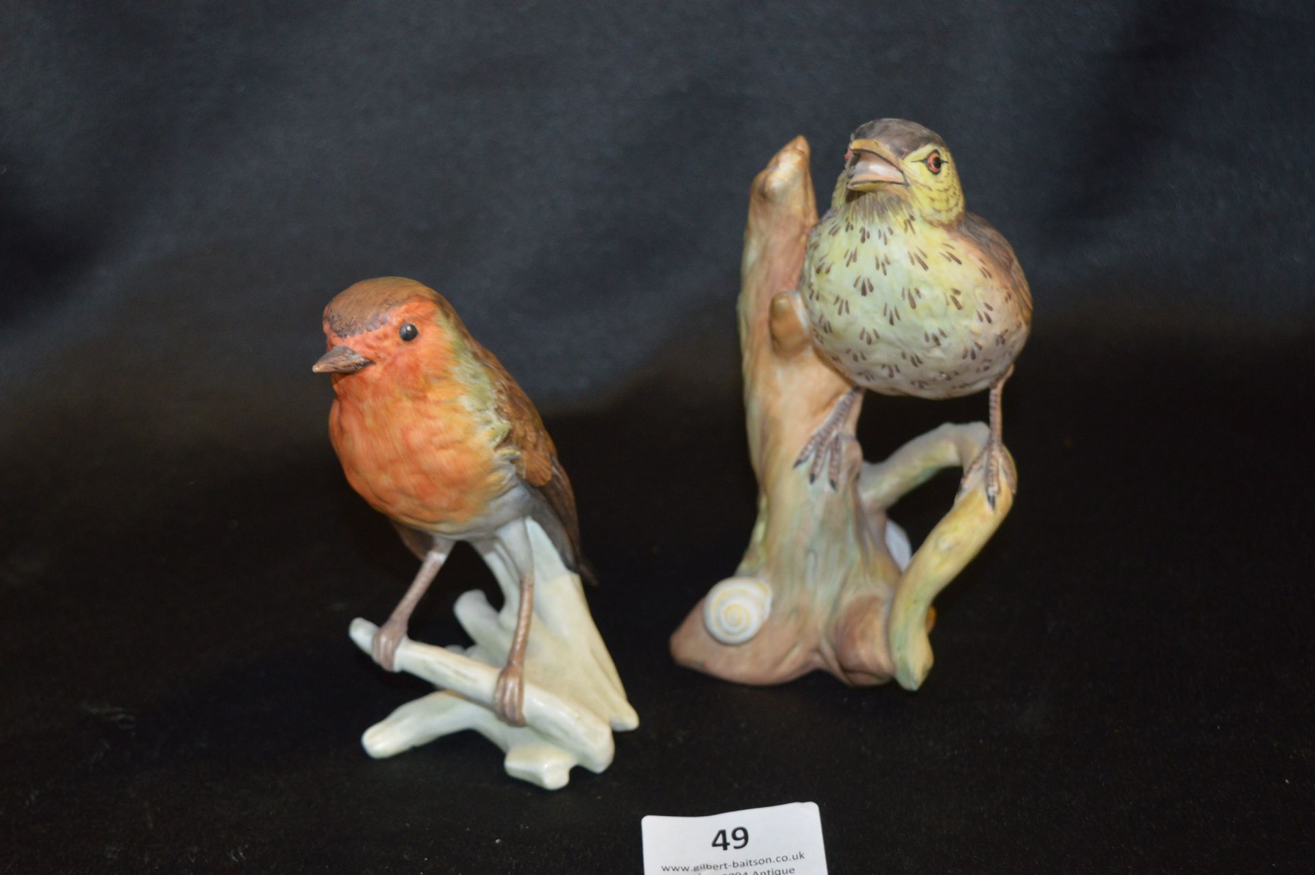 Goebels Figure of a Robin & Crown Staffordshire So