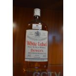 Bottle of Dewar's White Label Scotch Whisky