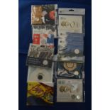 Ten Royal Mint £1 Brilliant Uncirculated Coin Sets