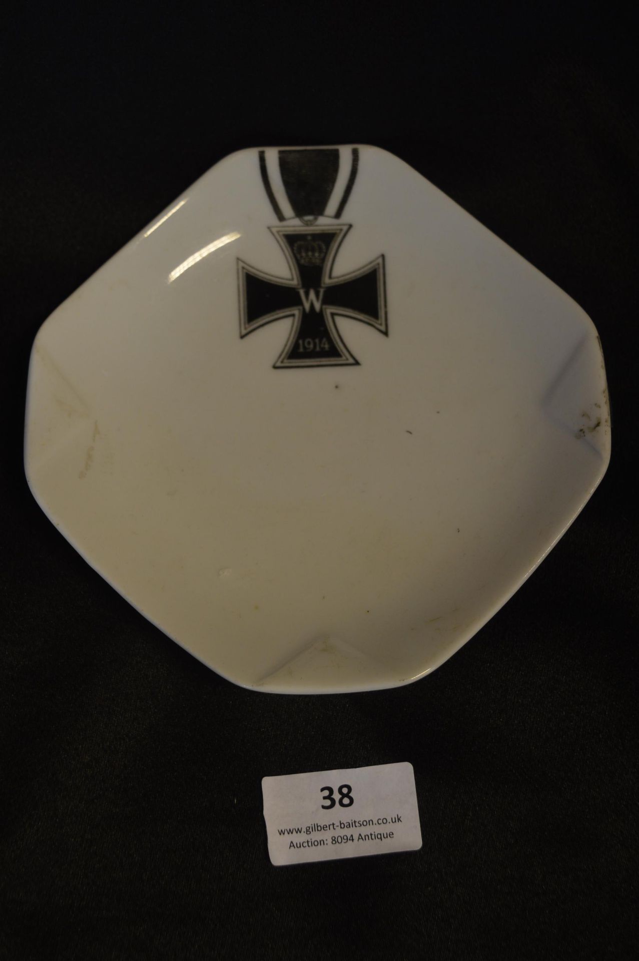 Kaiser Wilhelm 1914 Iron Cross Pin Dish