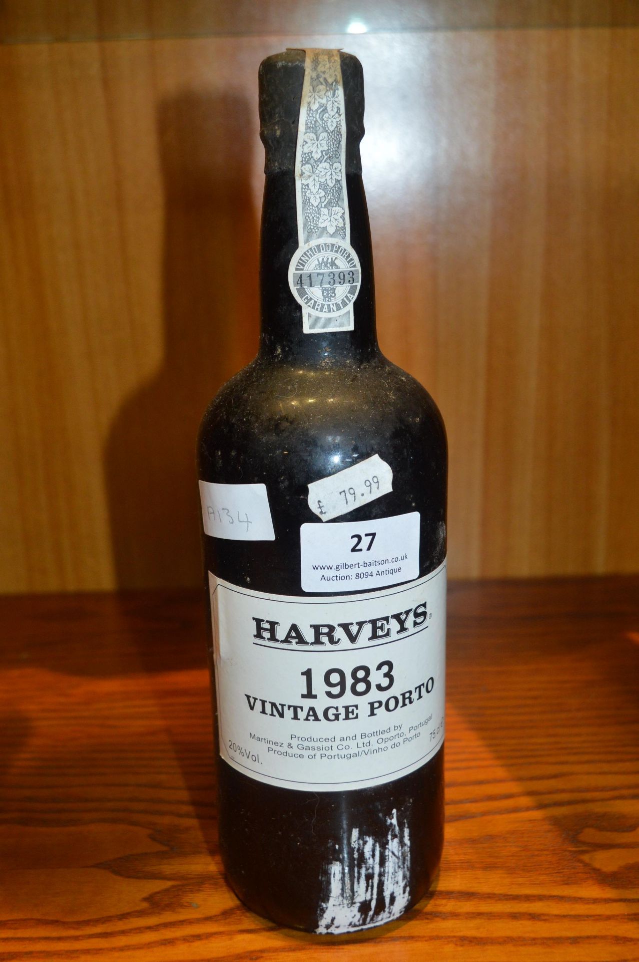 Bottle of Harveys Vintage Port 1983