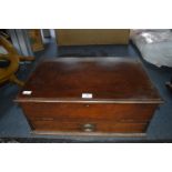 Two Drawer Mahogany Specimen Cabinet