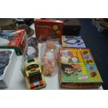 Vintage Toys including Wireless Ping Pong, Dolls,