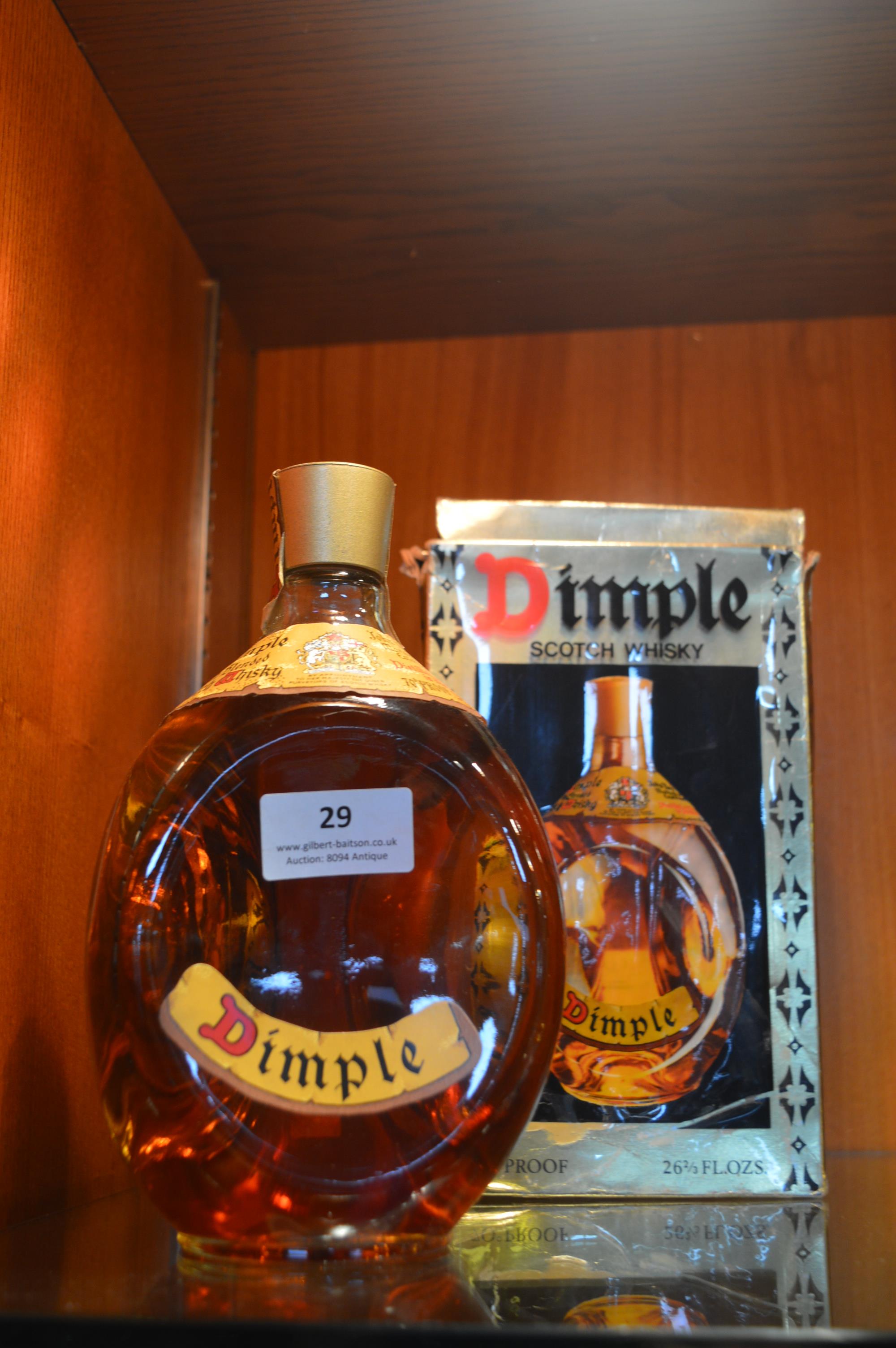 Box of Dimple Scotch Whisky 70% Proof in Original
