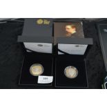 Two Royal Mint Silver Proof Coins - Charles Dicken