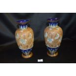 Pair of Royal Doulton Urns