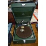 Portable Gramophone by Antoria with Meltrope Picku