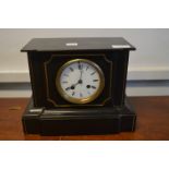 Black Slate Gilded Mantel Clock