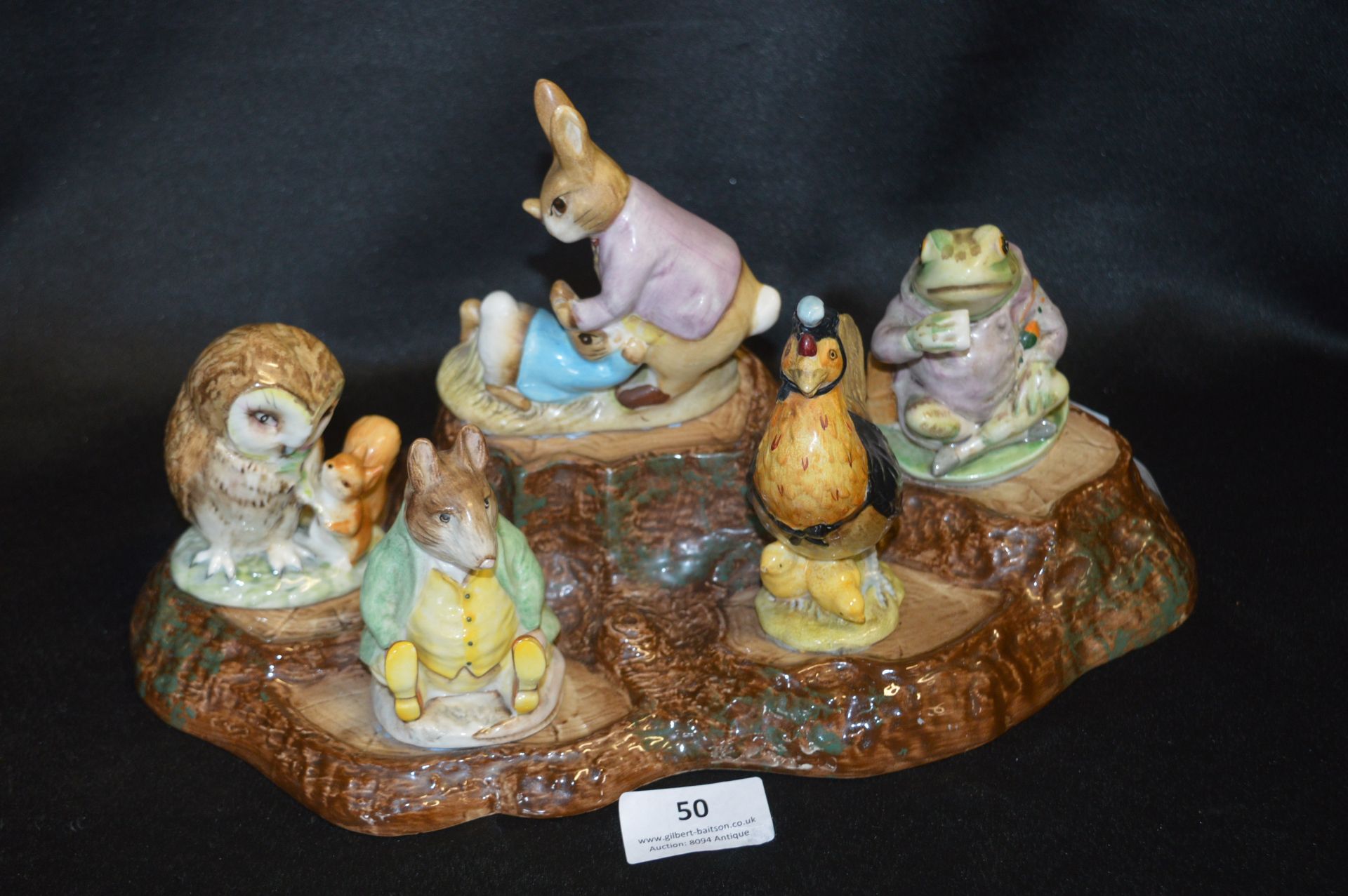 Beswick Beatrix Potter Display Stand with Five Bea