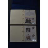 Two Albums of First Day Cover Stamps & Coin Sets -