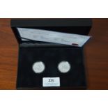 Canada 20 Dollar Christmas Silver Coin Pair