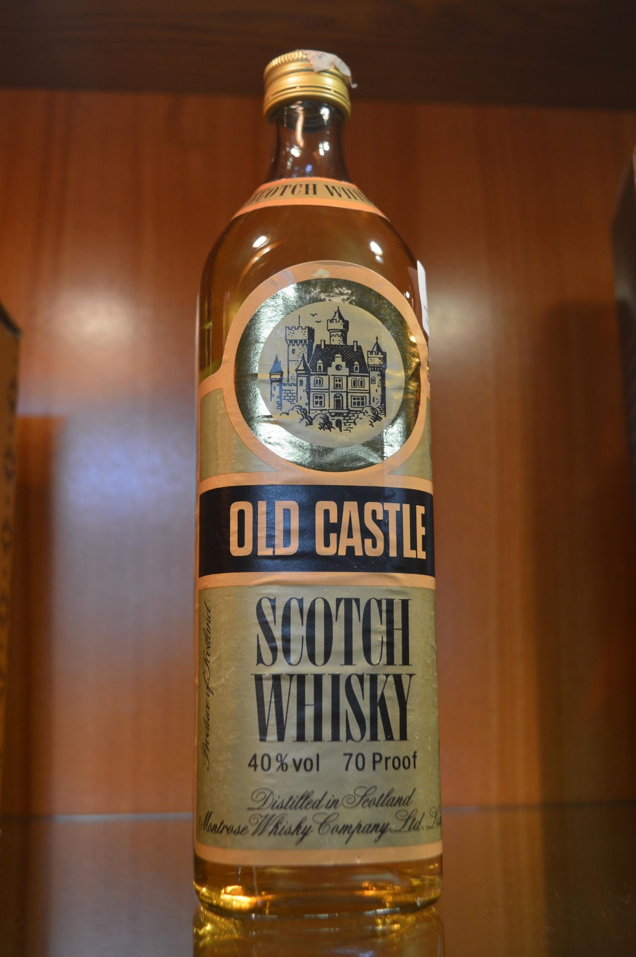 Bottle of Old Castle Scotch Whisky