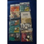 Ten Royal Mint £2 Brilliant Uncirculated Coin Sets