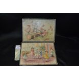 Victorian Double Sided Wooden Jigsaw Puzzle in Ori