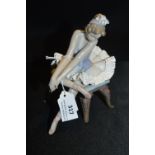 Seated Lladro Ballerina - Good Condition