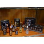 Jack Daniels Tennessee Whiskey Miniatures plus Oth