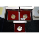 Rudolph the Red Nose Reindeer, Five Dollars Kiribati 925 Sterling Silver & Gold Plated Coins