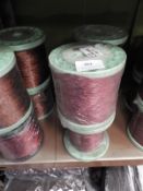 *Four Rolls of Iridescent Braided Thread