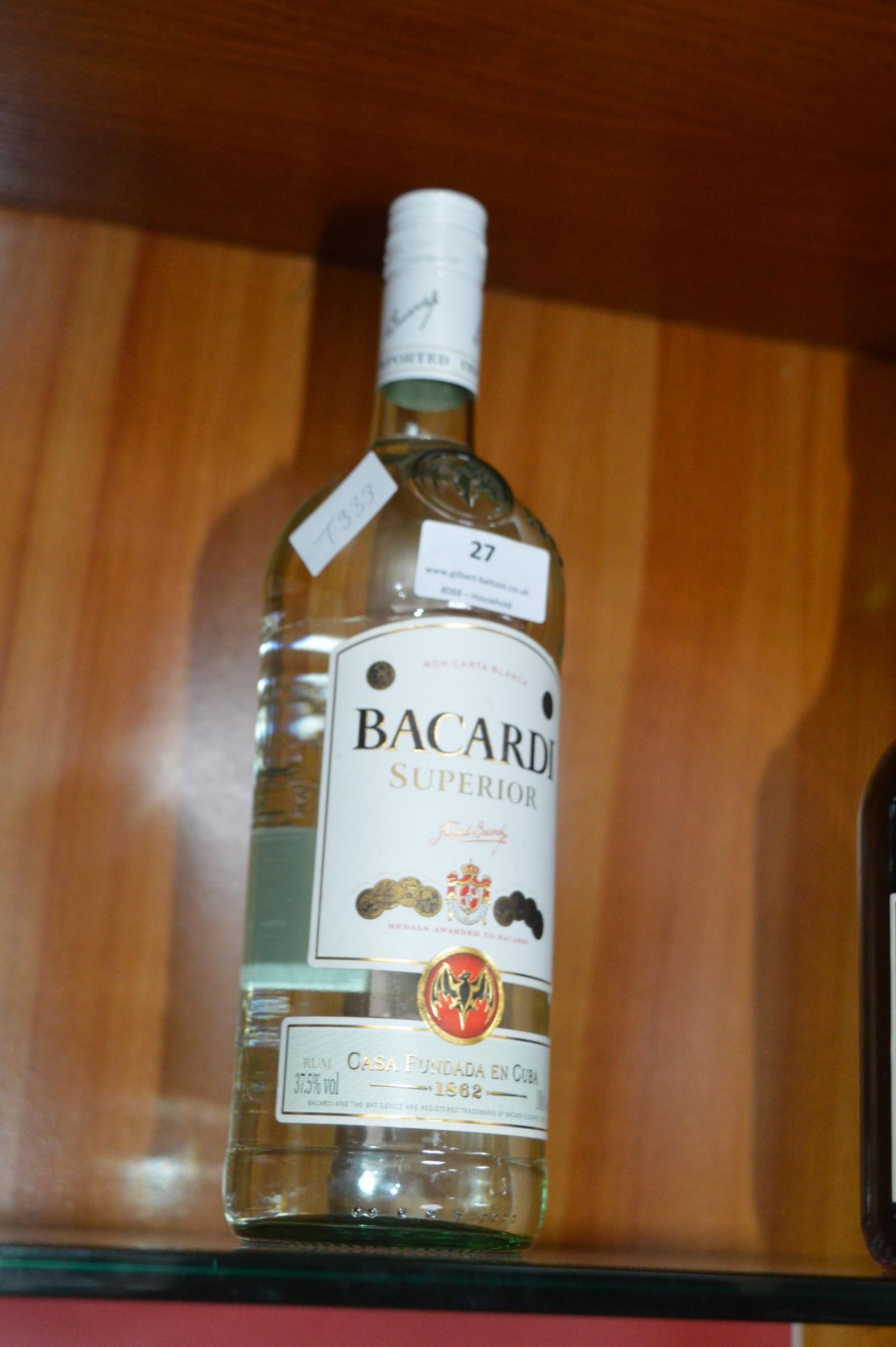 1L Bottle of Bacardi Superior White Rum