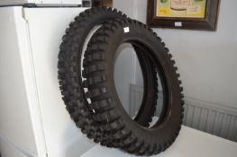 Two Deep Tread Motorbike Tyres (Trelleborg Motocro