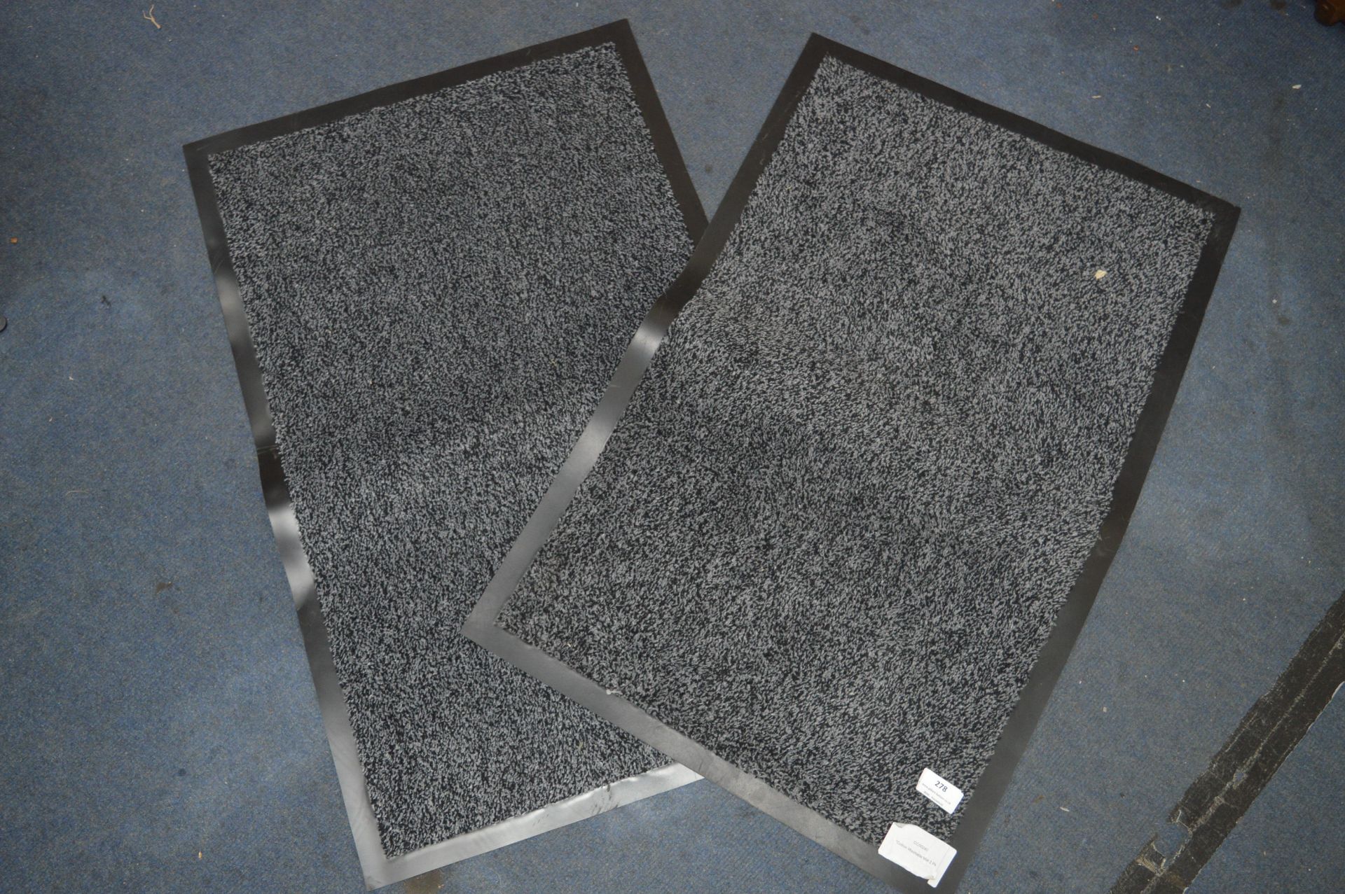 *Two Cotton Washable Floor Mats