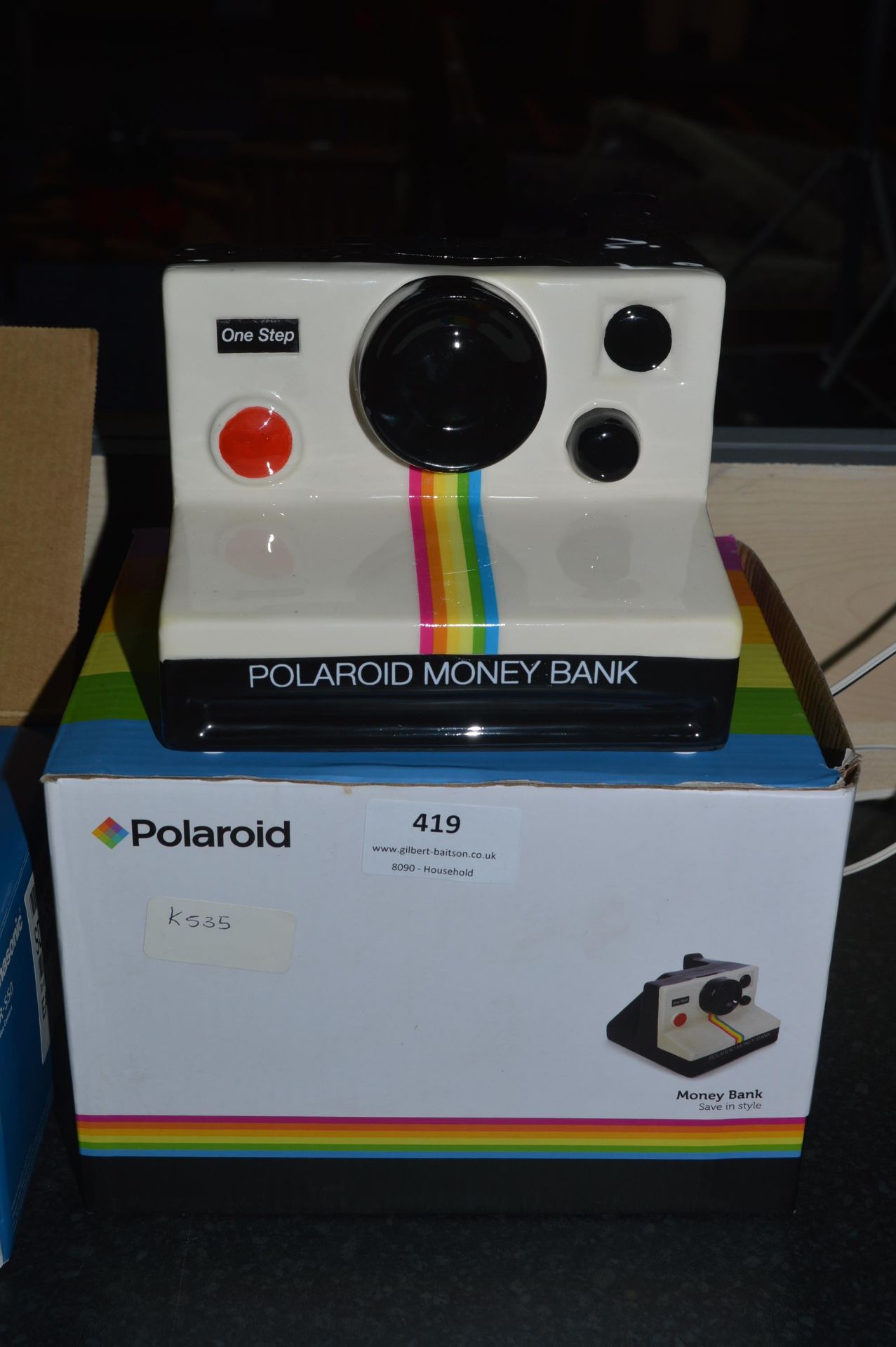 Polaroid Camera Ceramic Money Box