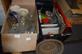 Box of Glassware, Chicken Roasters, etc.