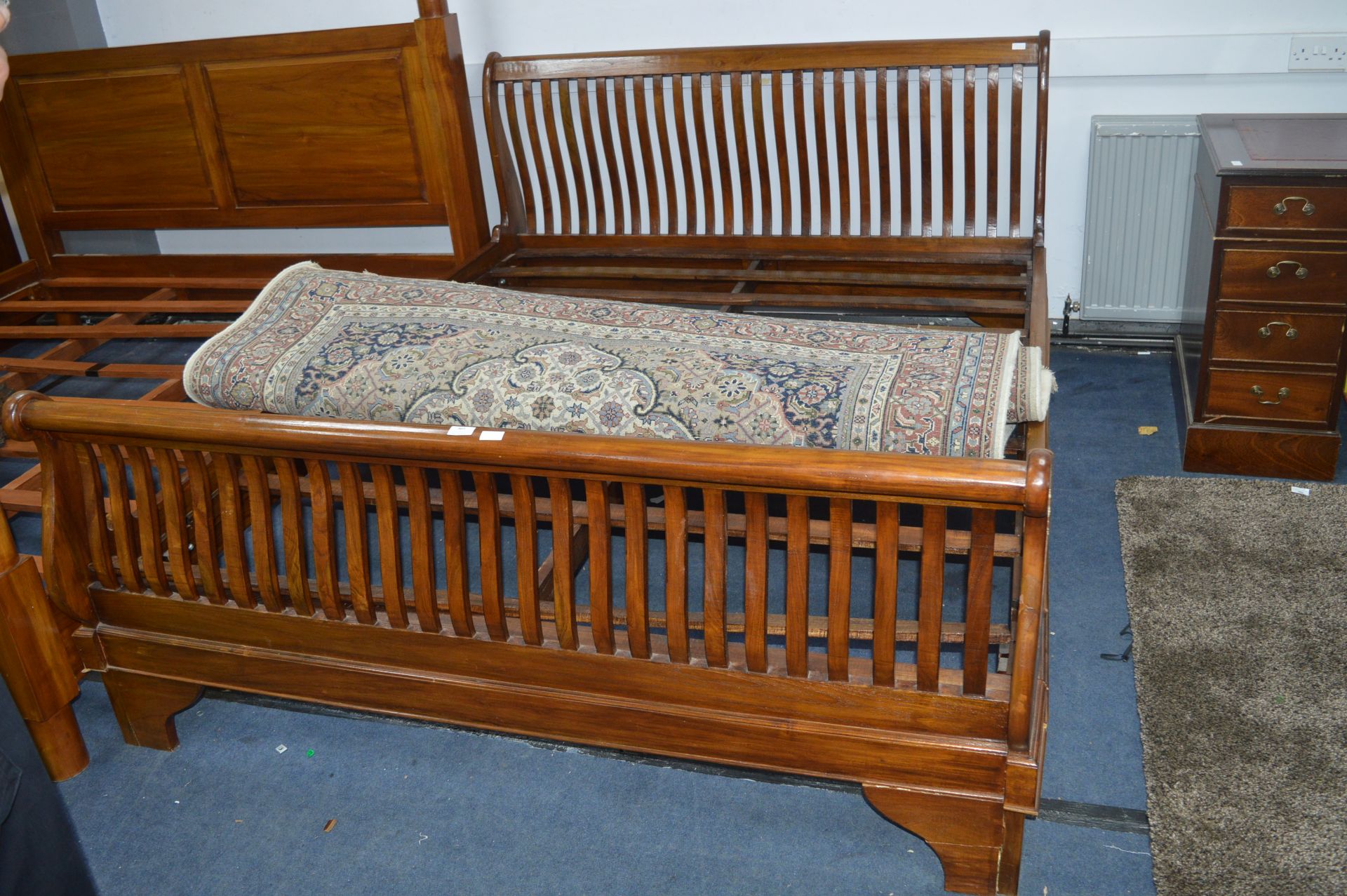 Indonesian Wooden Slay Bed (Frame Only, Some Fault