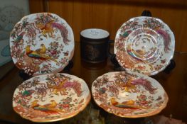 Crown Derby Bird Dishes and a Horsea Pottery Mug