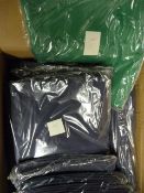 *21 Crushed Taffeta 120" Round Tablecloths (11x Kelly Green, 10x Navy)