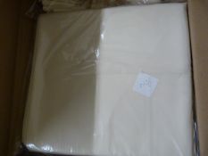 *16 Ivory Polycotton 132" Round Tablecloths