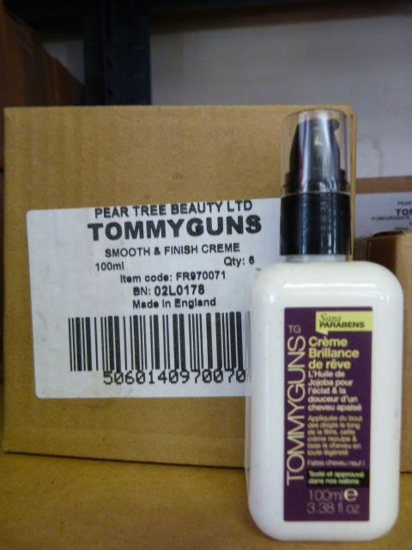 Six 100ml Bottles of Tommyguns Smooth Finish Cream (RRP £4.95 Per Bottle)