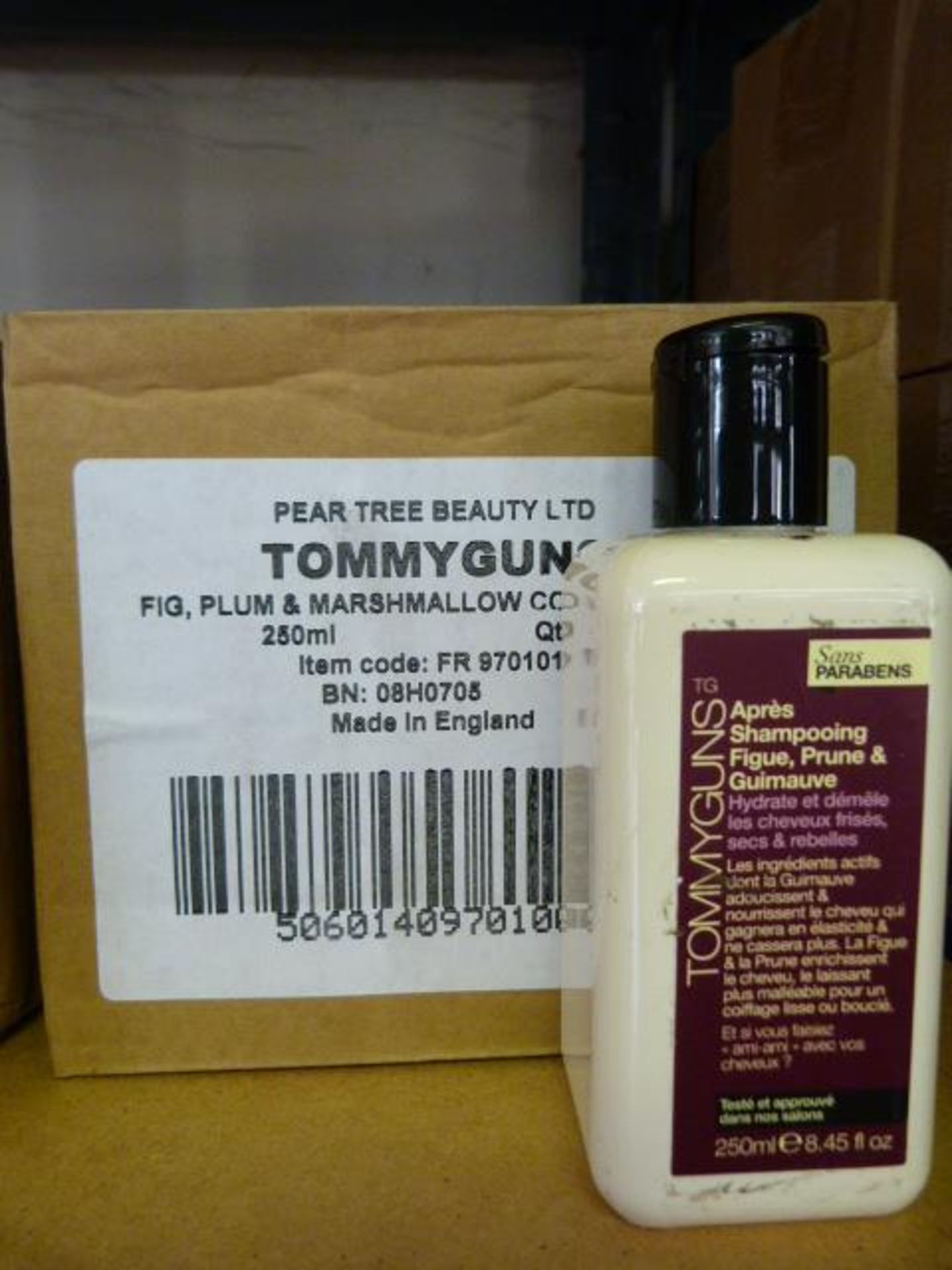 Six 250ml Bottles of Tommyguns Fig, Plum & Marshmallow Conditioner (RRP £12.99 Per Bottle)