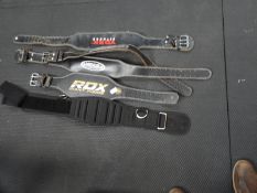 Five York RDX and Other Weightlifting Belts