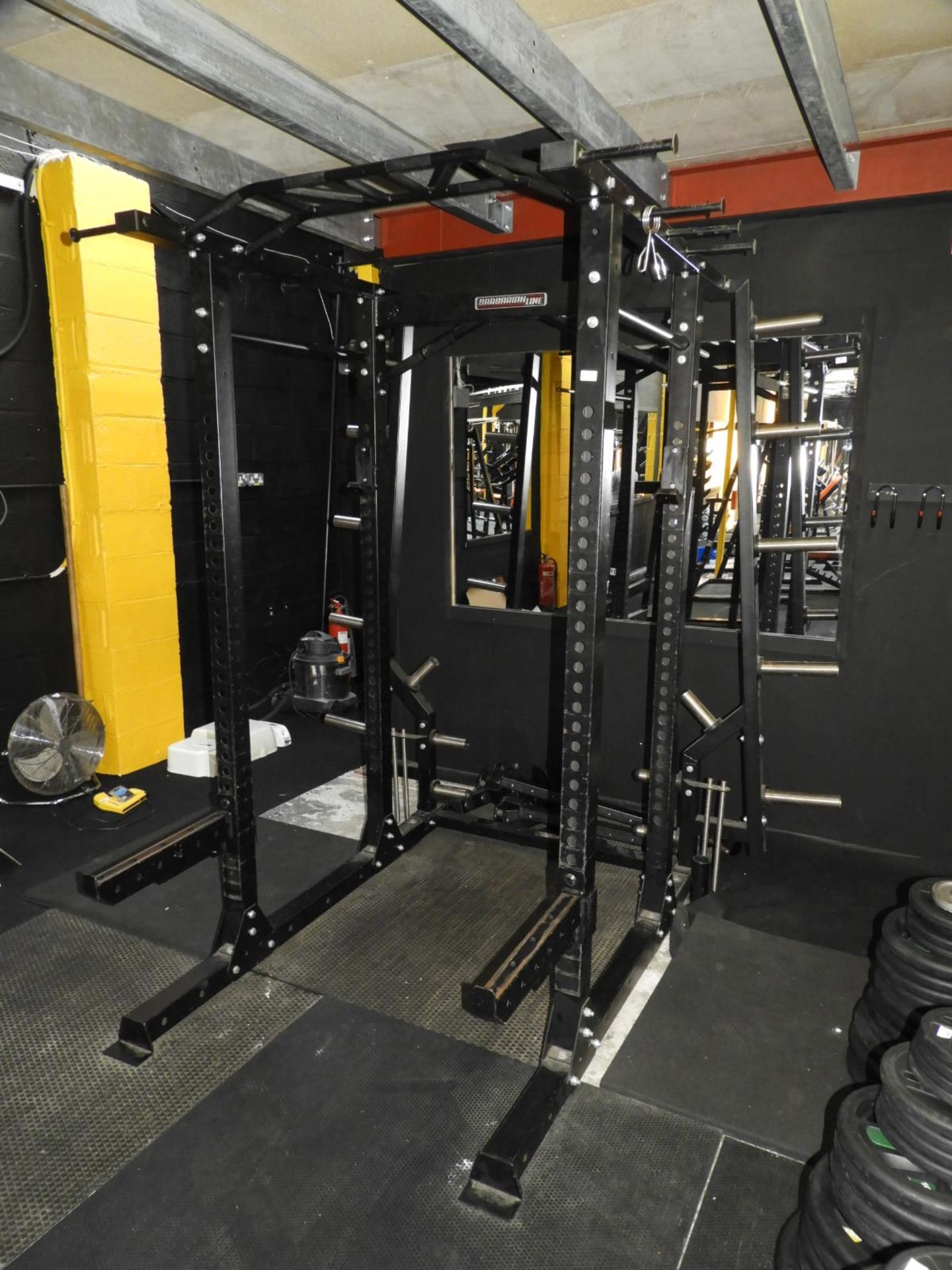 Barbarian Line Squat Rack with Safety Attachments