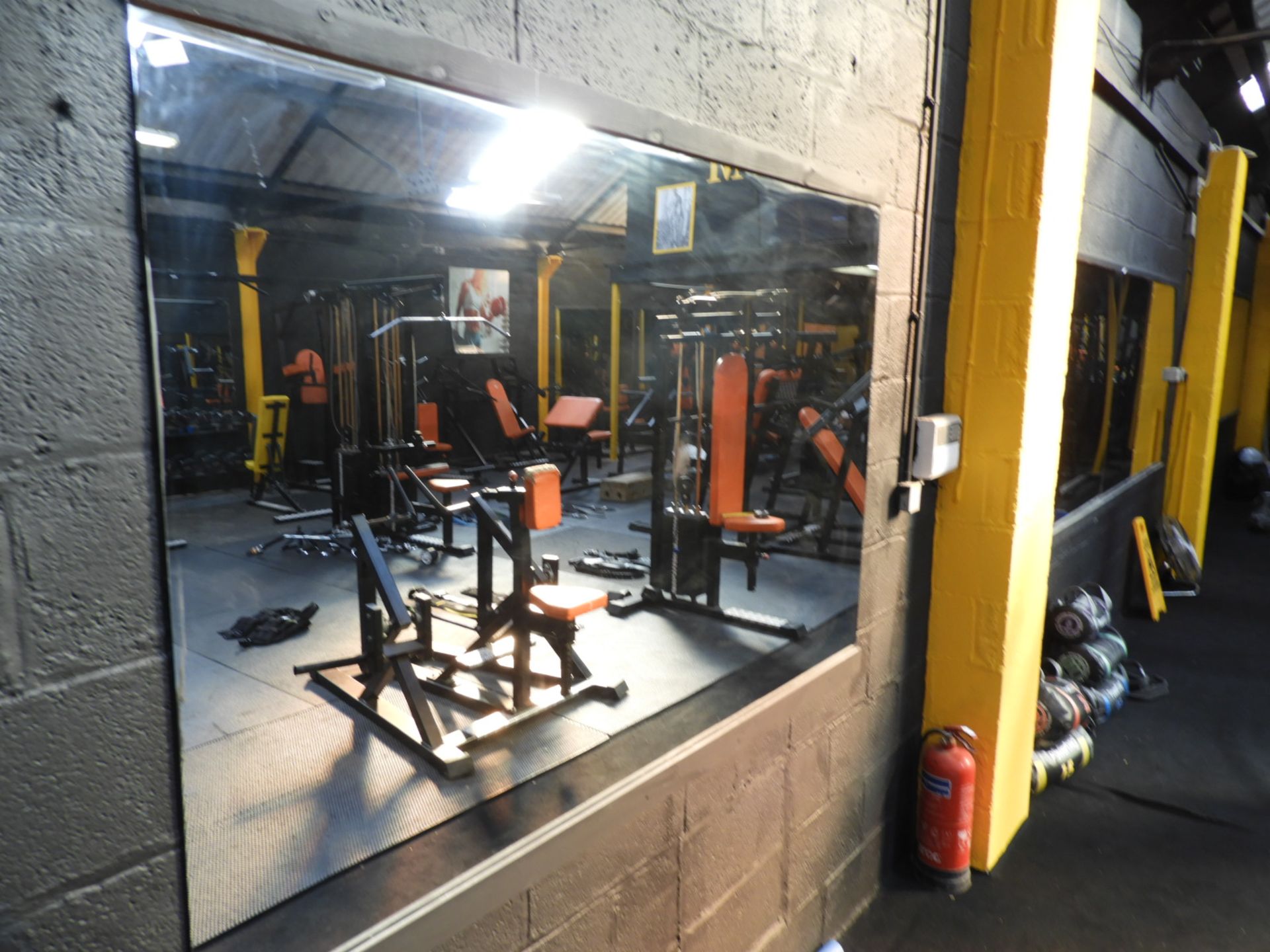 Wall Mounted Gym Mirror - 6ft x 4ft