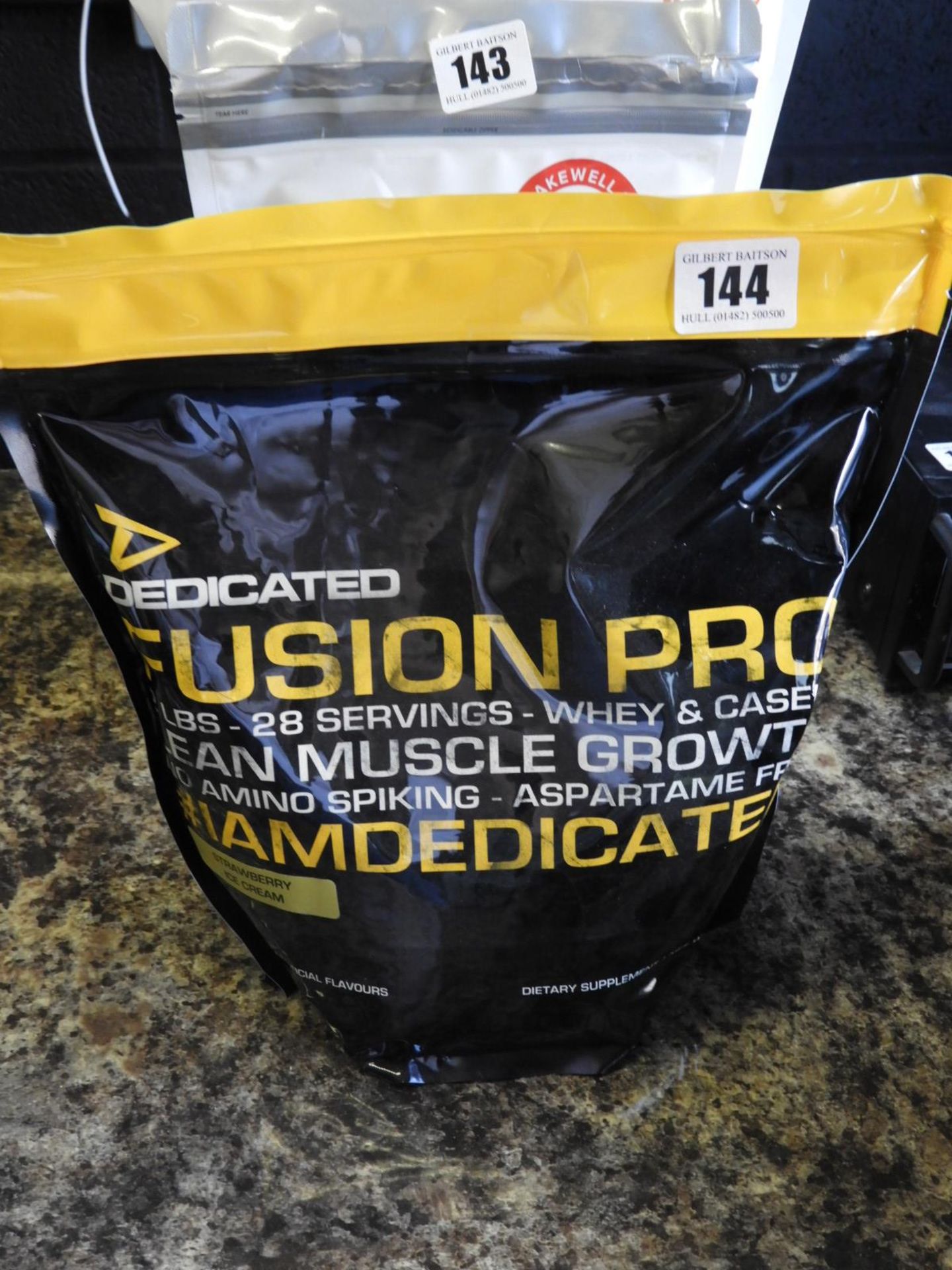 2lbs Bag of Dedicated Fusion Pro Strawberry Ice Cream Flavour