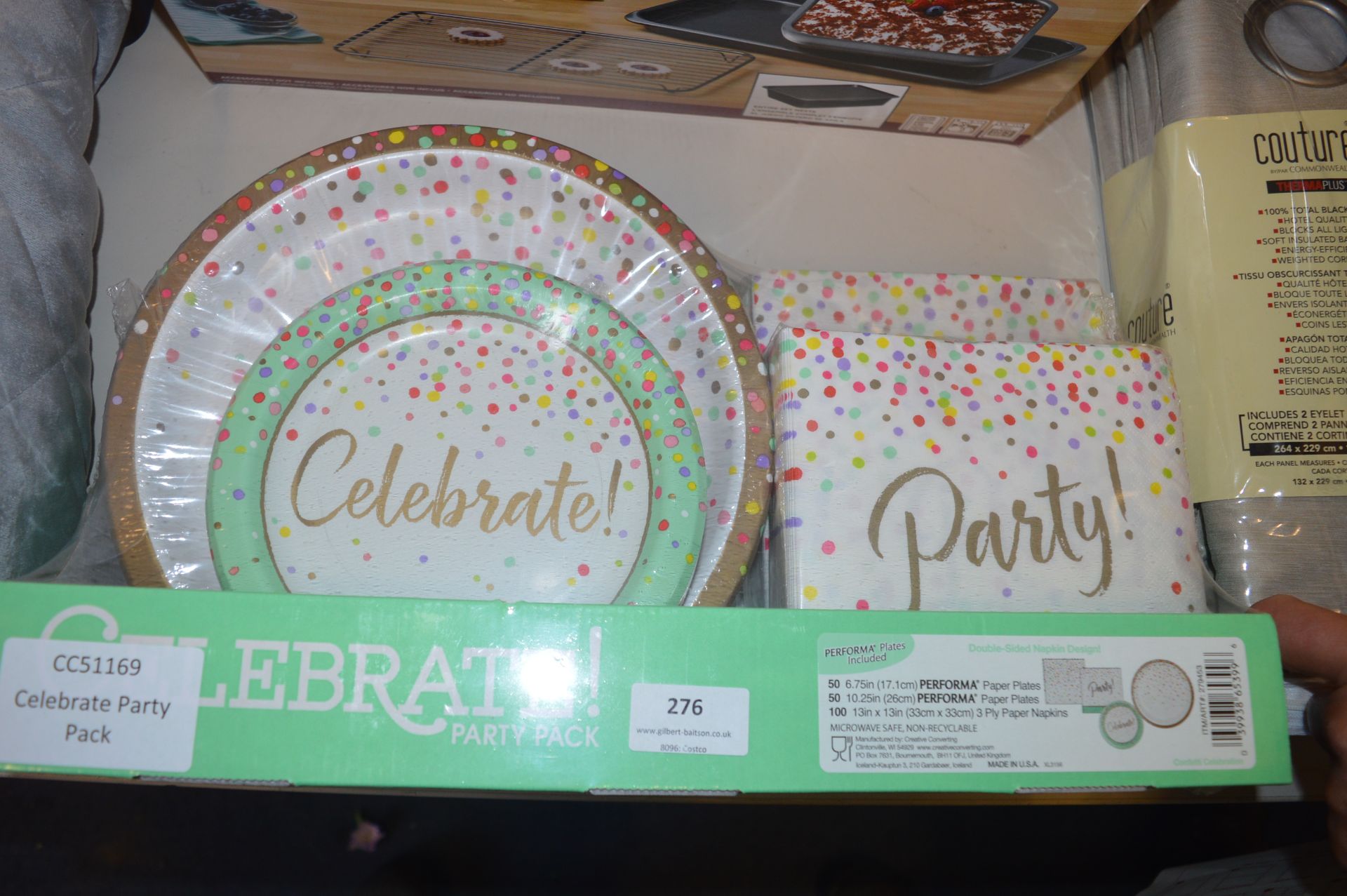 *Celebrate Party Pack Paper Plates & Napkins