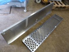 Two Stainless Steel Shelves
