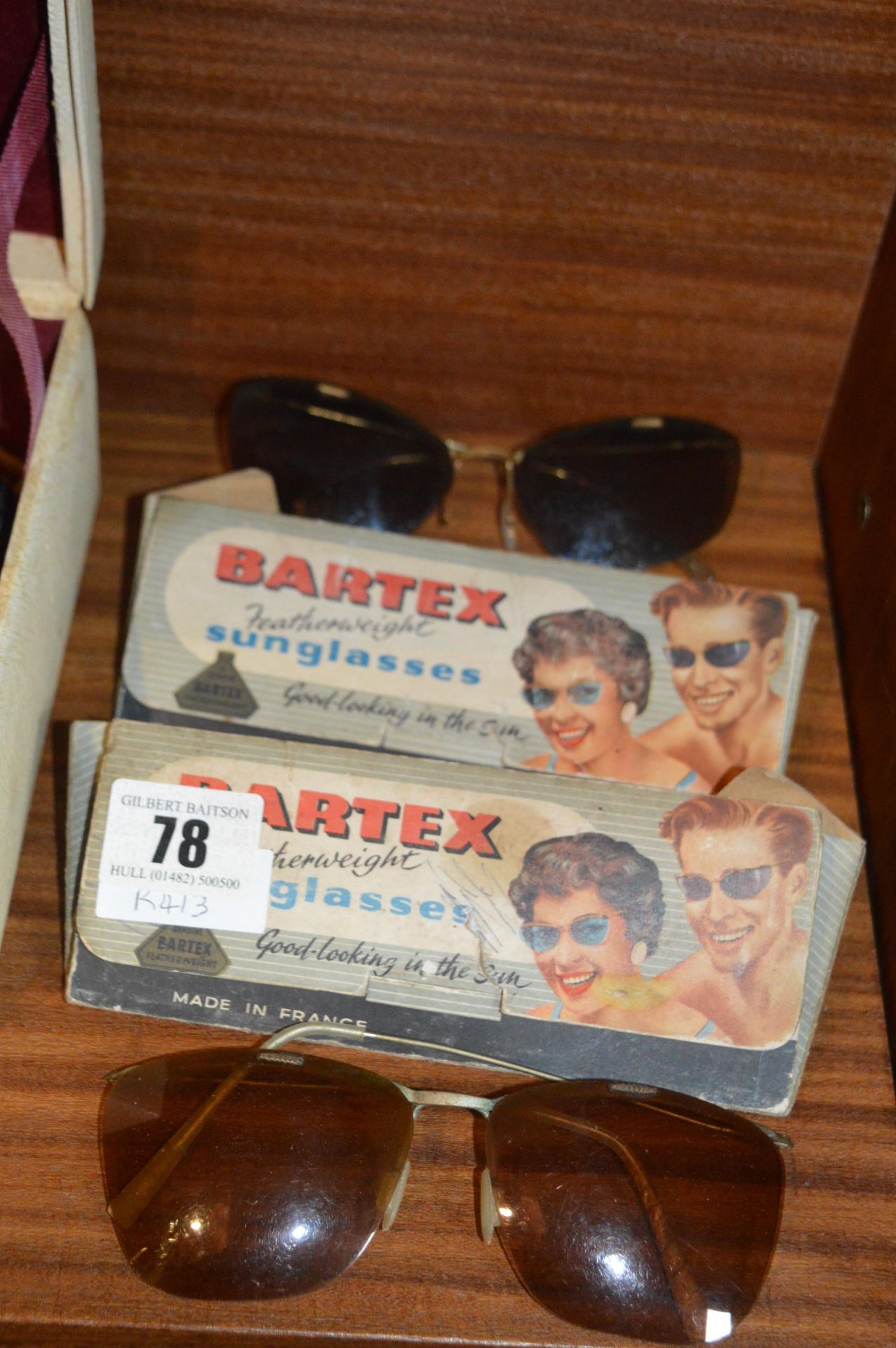 Two Pairs of Boxed Vintage Sunglasses