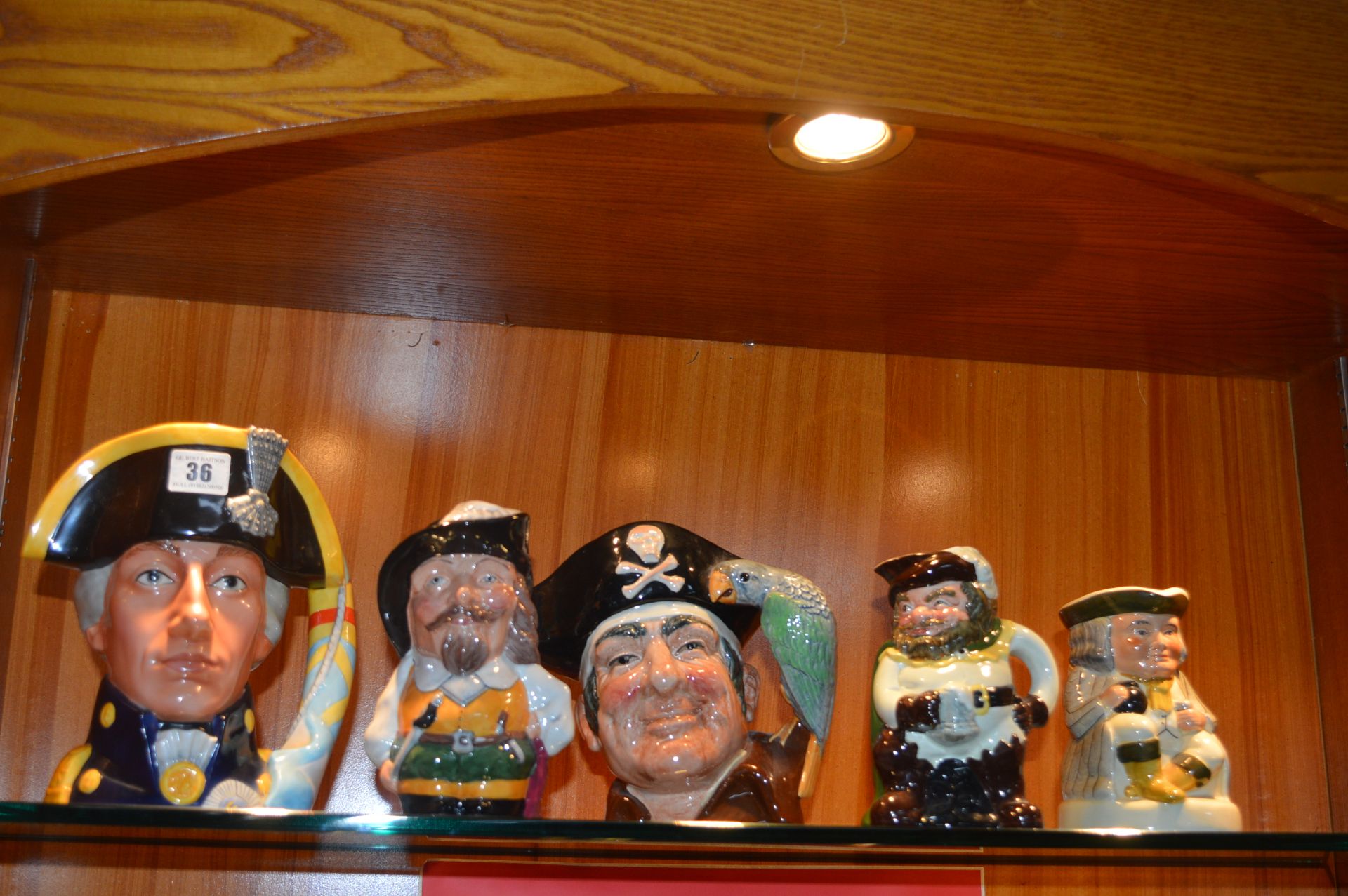 Five Character & Toby Jugs Including Doulton