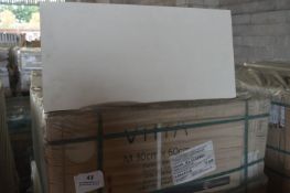 *40 Boxes of Vitra Beyaz 30x60cm Matt White Tiles