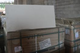 *40 Boxes of Vitra Beyaz 30x60cm Matt White Tiles