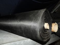 *5 Rolls Containing ~50m of Black Fabric