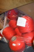 Nine Cone of Red Wool (Total Weight 15kg)