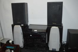 Technics Audio System with Speakers