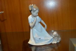 Nao Figurine - Girl with a Puppy "1434"