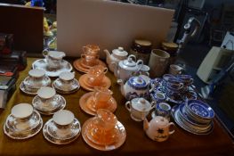 Collection of Part Tea Sets, Teapots, Storage Jars