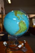 Illuminated Terrestrial Globe